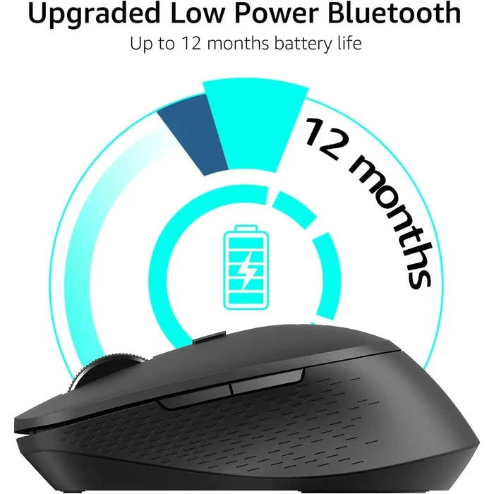 Rapoo M300 Silent Wireless Mouse - Dark Grey