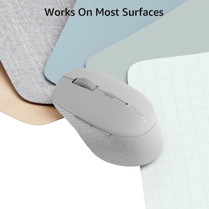 Rapoo M300 Silent Wireless Mouse - Light Grey