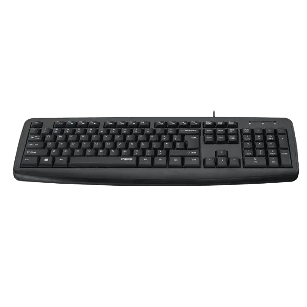 Rapoo NK2600 Wired USB Keyboard - Black