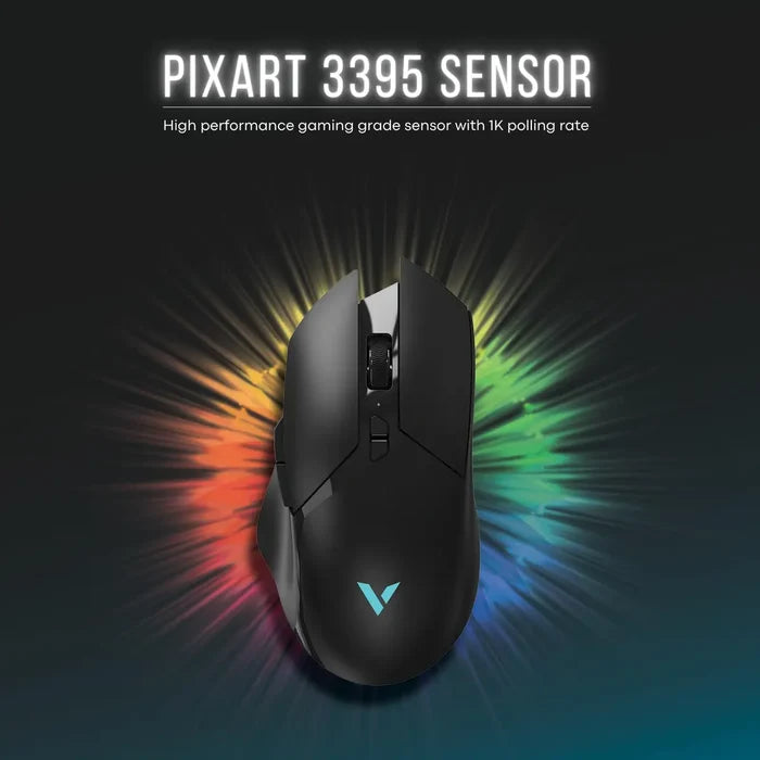 Rapoo V30L 2.4G Dual-Mode E-Sports Gaming Mouse - Black