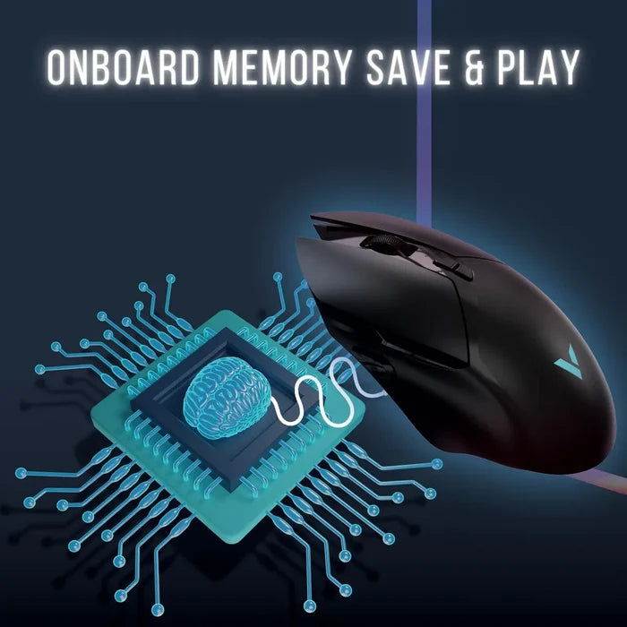 Rapoo V30L 2.4G Dual-Mode E-Sports Gaming Mouse - Black