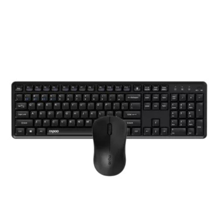 Rapoo X1500 Pro Wireless Mouse Keyboard Combo – Black