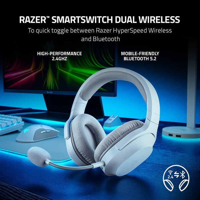 Razer Barracuda X (2022) Wireless Bluetooth Headphones - White - PakByte Computers