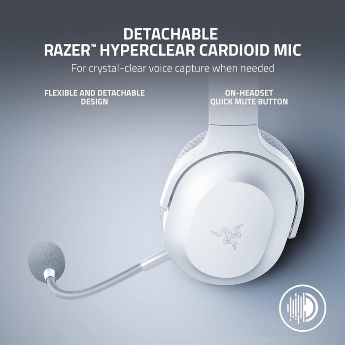 Razer Barracuda X (2022) Wireless Bluetooth Headphones - White - PakByte Computers