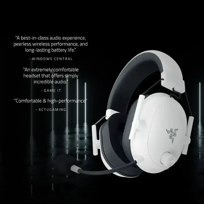 Razer BlackShark V2 HyperSpeed Wireless Gaming Headset - White - PakByte Computers