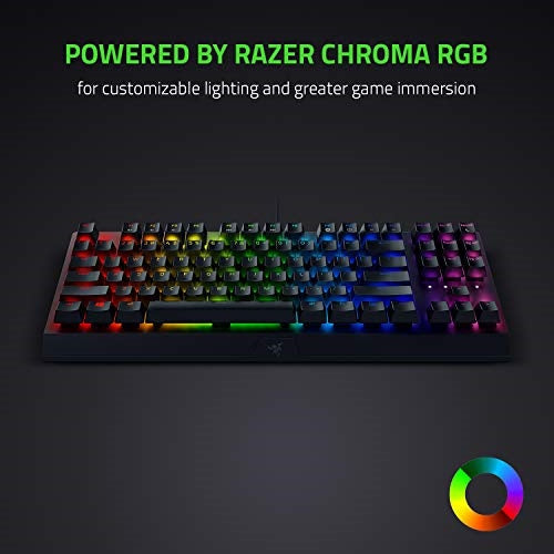 Razer BlackWidow V3 Tenkeyless TKL Mechanical Gaming Keyboard - Green Switches
