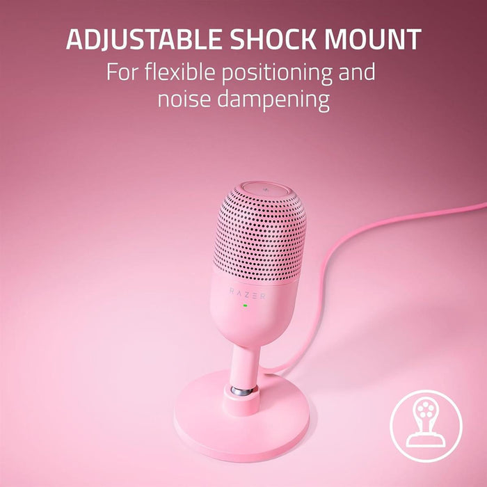 Razer Seiren V3 Mini USB Microphone - Quartz Pink