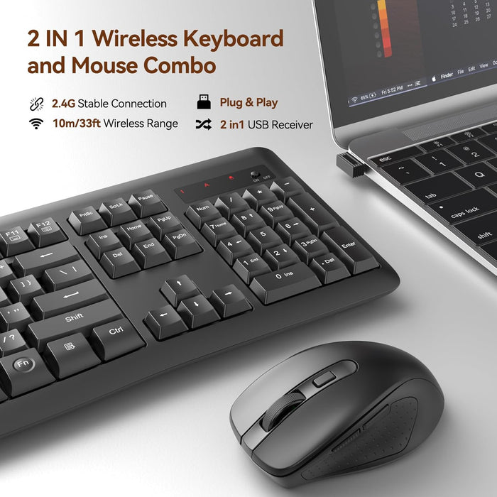 Redragon BS-7367B Wireless Keyboard and Mouse Combo - PakByte Computers