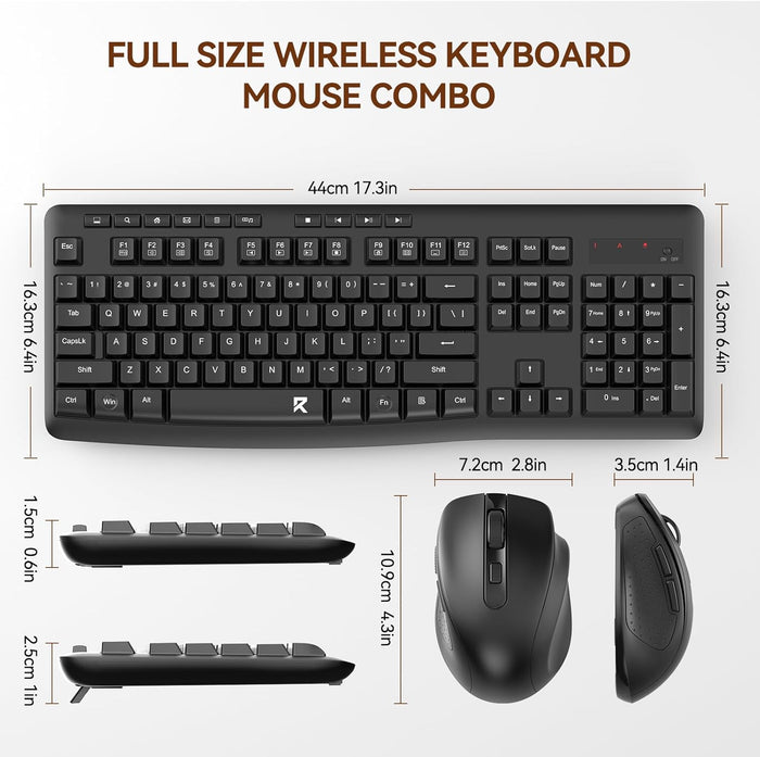 Redragon BS-7367B Wireless Keyboard and Mouse Combo - PakByte Computers
