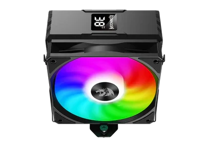 REDRAGON CC-1013 CPU Cooler With Temperature Display 12cm RGB Fan 4 Heat Pipes - PakByte