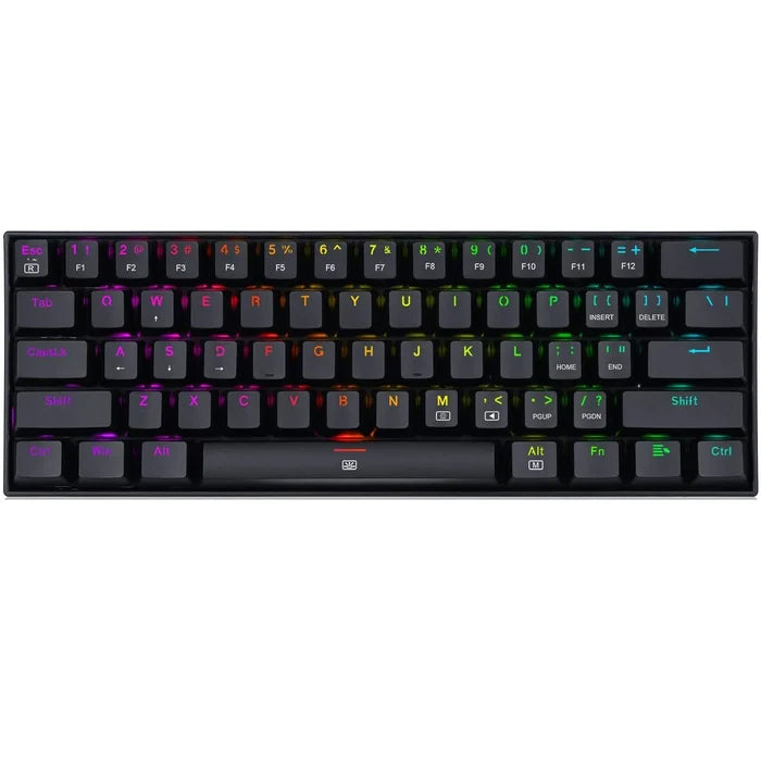Redragon DRAGONBORN K630 60% RGB Mechanical Gaming Keyboard – Black – Brown Switches - PakByte