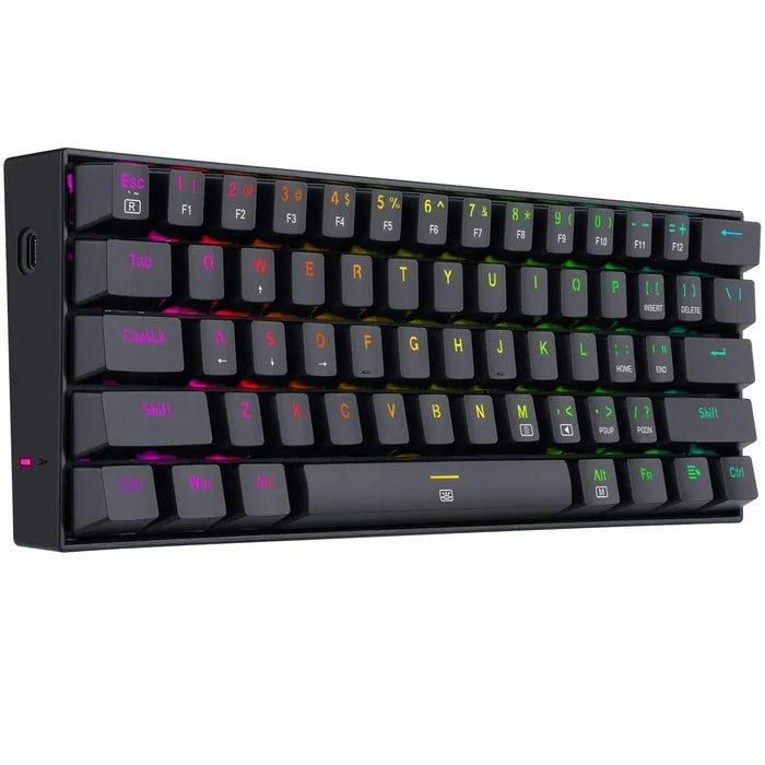 Redragon DRAGONBORN K630 60% RGB Mechanical Gaming Keyboard – Black – Brown Switches - PakByte