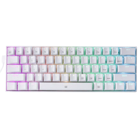 Redragon DRAGONBORN K630 60% RGB Mechanical Gaming Keyboard – White – Red Switches - PakByte