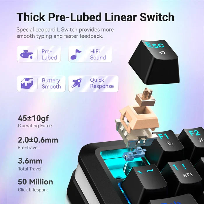 Redragon Flekact Pro K708 RGB TKL Gasket Mechanical Keyboard