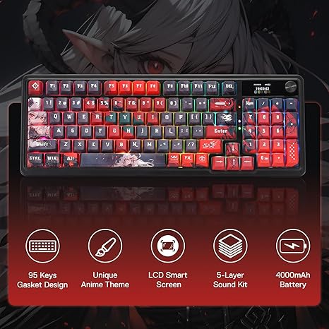 Redragon GALATIN PRO K719AK RGB PRO 95 Keys Redefine Full-Size Gaming Mechanical Keyboard - PakByte Computers