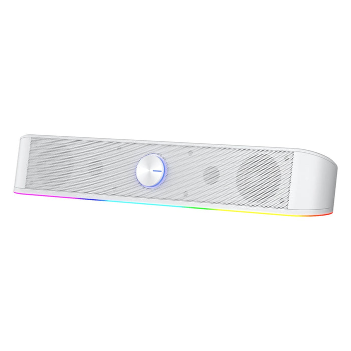 Redragon GS560 ADIEMUS Gaming Speaker Soundbar - White - PakByte