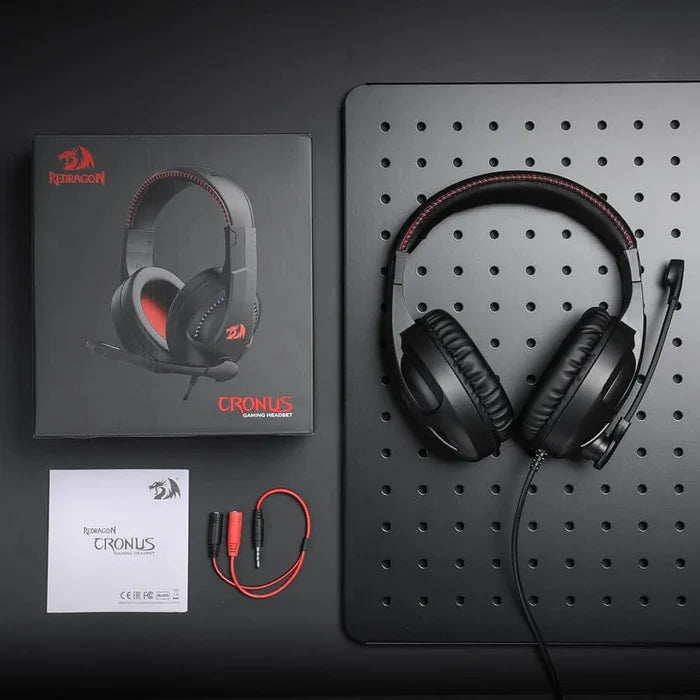 Redragon H211 CRONUS Wired Gaming Headset (Black) - PakByte