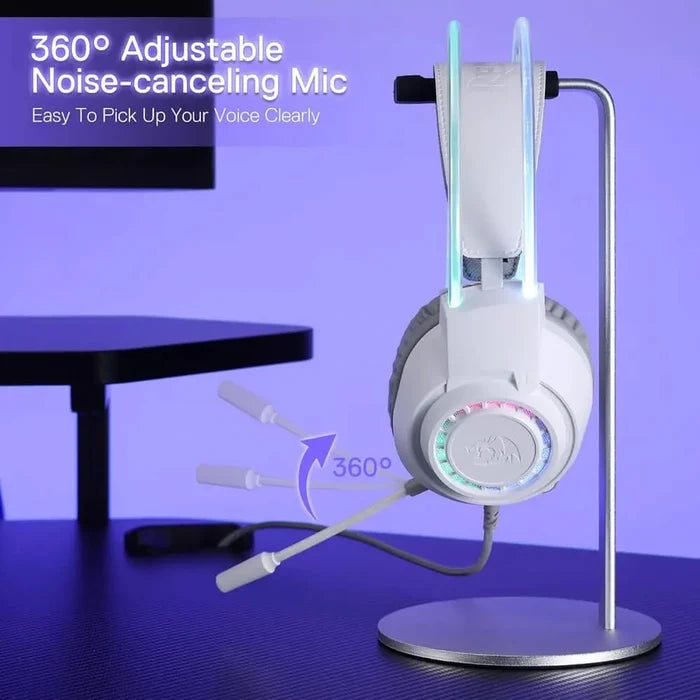 Redragon H231W SCREAM Wired Gaming Headset – White - PakByte