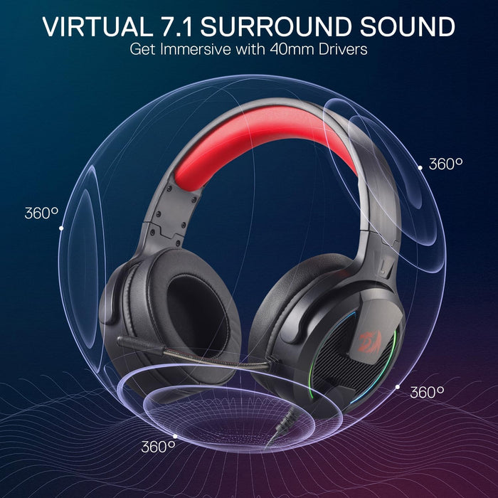 Redragon H315 RGB Gaming Headset - PakByte Computers