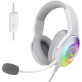 Redragon H350W PANDORA 2 RGB USB Gaming Headset - White - PakByte Computers