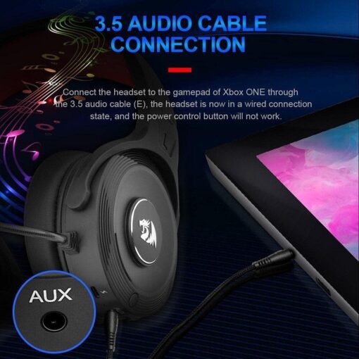 Redragon H818 PELOPS Wireless Gaming Headset 7.1 Surround Sound - PakByte