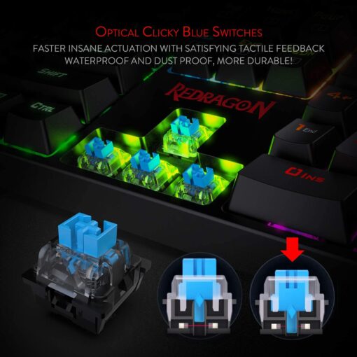 Redragon K582 SURARA RGB Mechanical Gaming Keyboard - PakByte