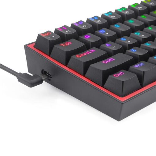 Redragon K617 Fizz 60% Wired RGB Gaming Keyboard, 61 Keys Compact Mechanical Keyboard – Linear Red Switch - PakByte
