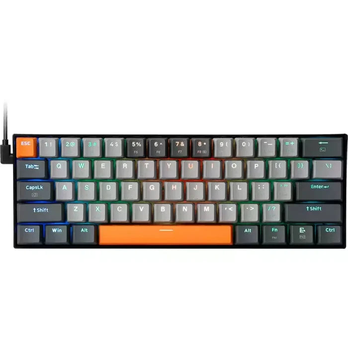 Redragon K644 GG RGB Caraxes Wired Gaming Keyboard, 60% Size, Outemu Red Switches - PakByte