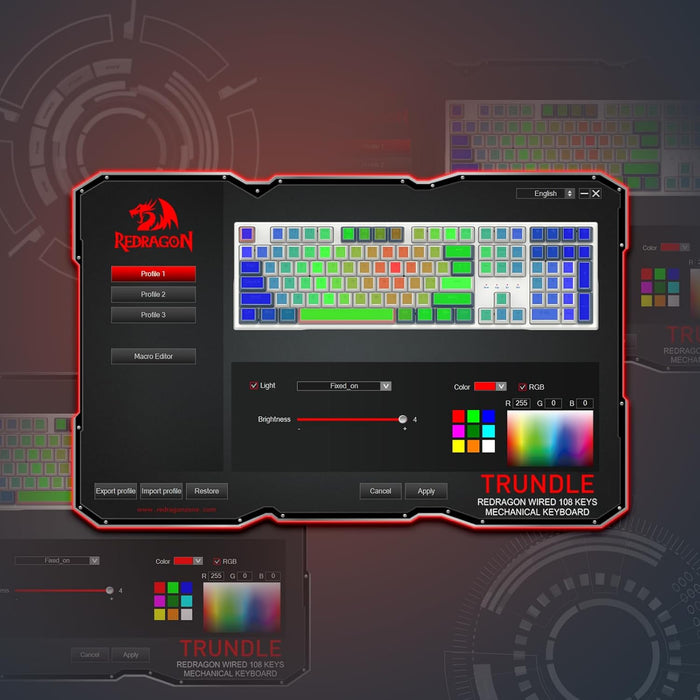 Redragon K668 RGB Gaming Keyboard - PakByte Computers