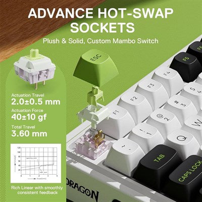 Redragon K686 Eisa Max Wireless Gasket Mechanical Gaming Keyboard - PakByte Computers