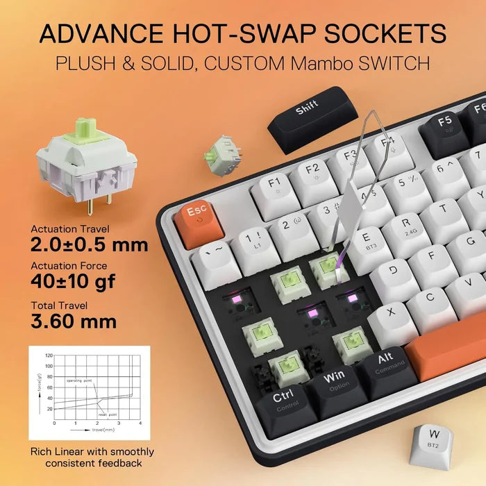 Redragon K689 Wyvern Pro Wireless Gasket RGB Gaming Keyboard - PakByte Computers