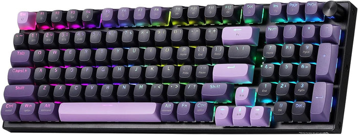 Redragon K740 Wired RGB Gaming Keyboard - Purple Rain - PakByte Computers