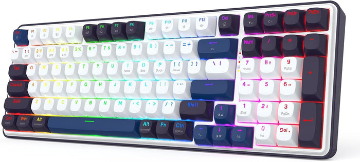 Redragon K744 PRO Wireless Gasket RGB Gaming Keyboard - Cerulean Polar - PakByte Computers