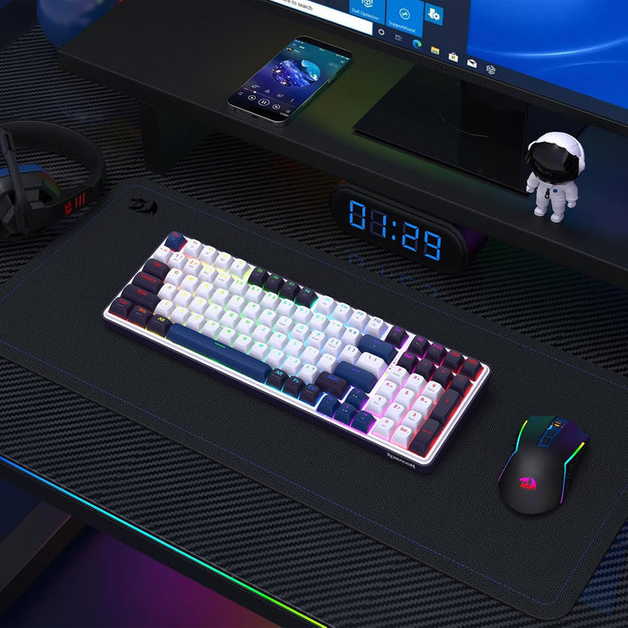 Redragon K744 PRO Wireless Gasket RGB Gaming Keyboard - Cerulean Polar - PakByte Computers