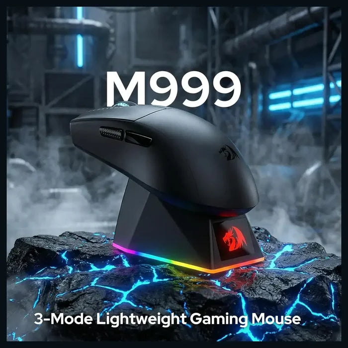 Redragon King Ultra M999 Wireless Gaming Mouse - Black