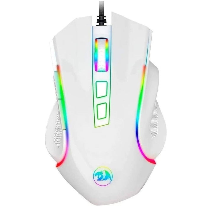 Redragon M607W GRIFFIN RGB 7200 DPI Gaming Mouse (White) - PakByte