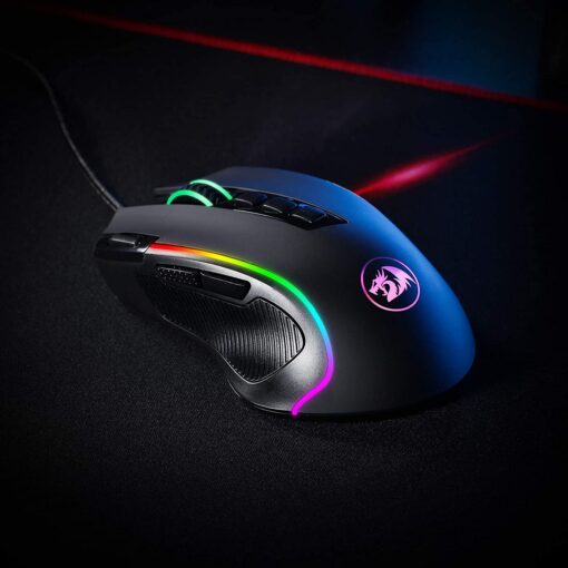 Redragon M612 PREDATOR RGB 8000 DPI Gaming Mouse with Rapid Fire Button - PakByte