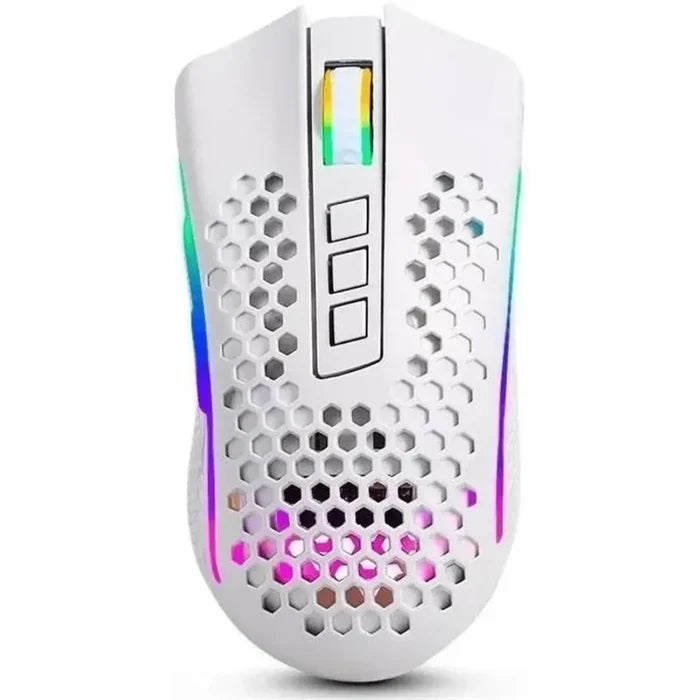 Redragon M808W-KS STORM PRO RGB Wireless Gaming Mouse – White - PakByte