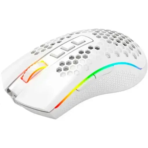 Redragon M808W-KS STORM PRO RGB Wireless Gaming Mouse – White - PakByte