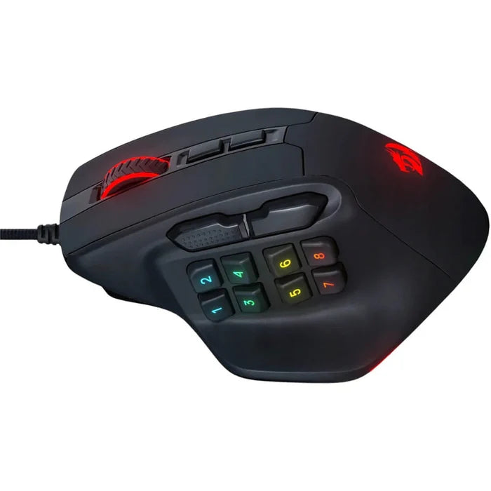 Redragon M811 AATROX MMO Wired RGB Gaming Mouse (Black) - PakByte
