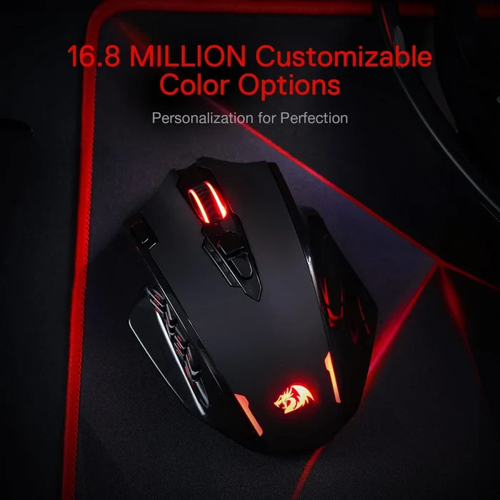 Redragon M913 Impact Elite Wireless Gaming Mouse (Black) - PakByte
