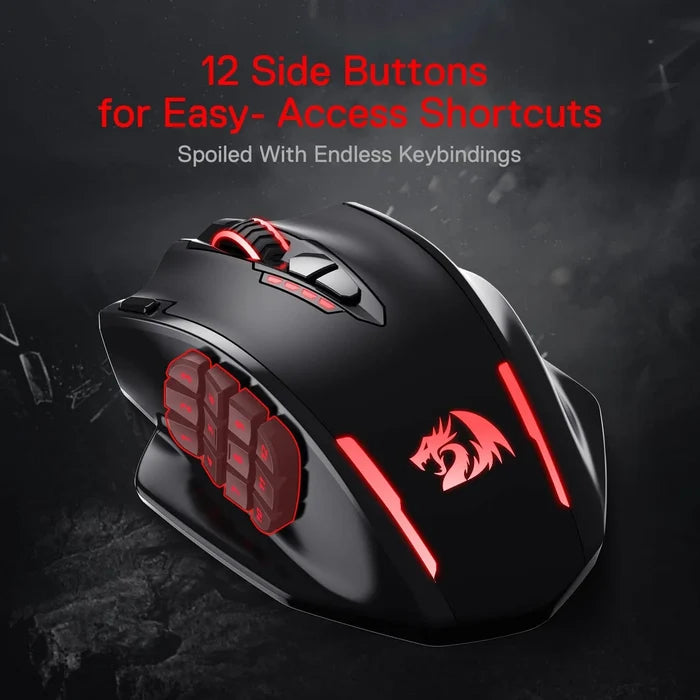 Redragon M913 Impact Elite Wireless Gaming Mouse (Black) - PakByte