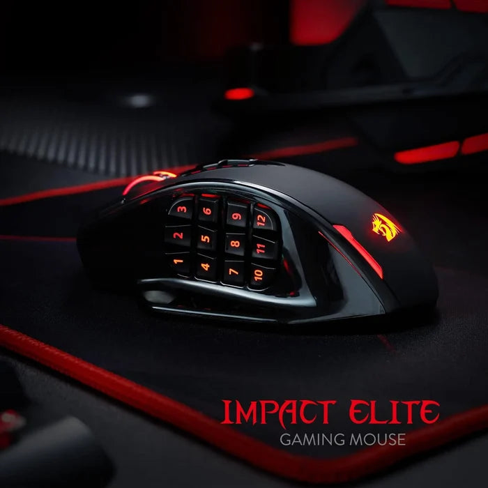 Redragon M913 Impact Elite Wireless Gaming Mouse (Black) - PakByte