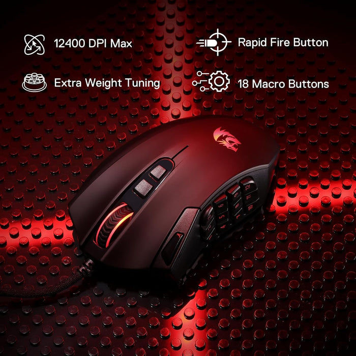 Redragon M921 MMO Gaming Mouse - PakByte Computers
