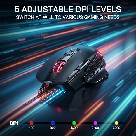 Redragon M925 Wired 24,000 Max DPI Optical Gaming Mouse