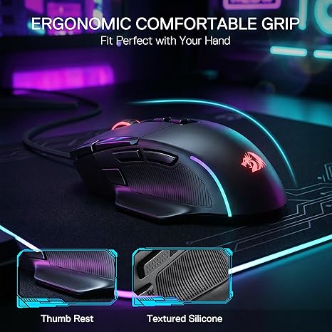 Redragon M925 Wired 24,000 Max DPI Optical Gaming Mouse