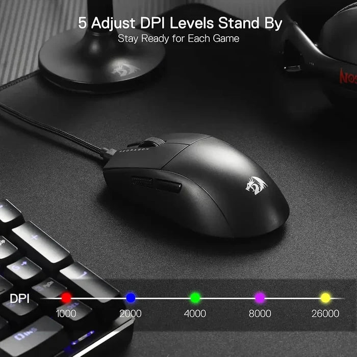 Redragon M996 K1NG 8K Hz Ultra-Light 42g Wired Gaming Mouse - PakByte Computers