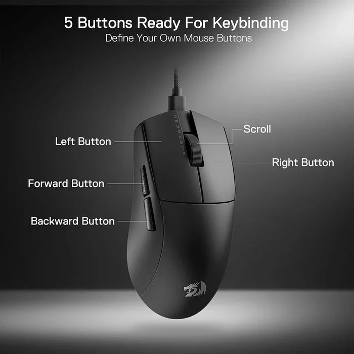 Redragon M996 K1NG 8K Hz Ultra-Light 42g Wired Gaming Mouse - PakByte Computers