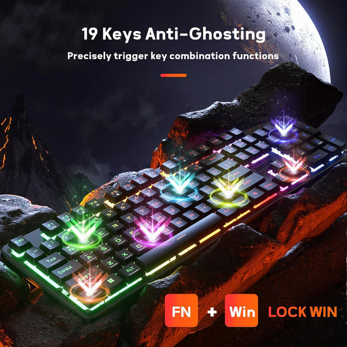 Redragon K521 Rainbow Gaming Keyboard - PakByte Computers