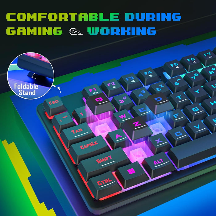 Redragon S107 Gaming Keyboard and Mouse Combo - PakByte Computers